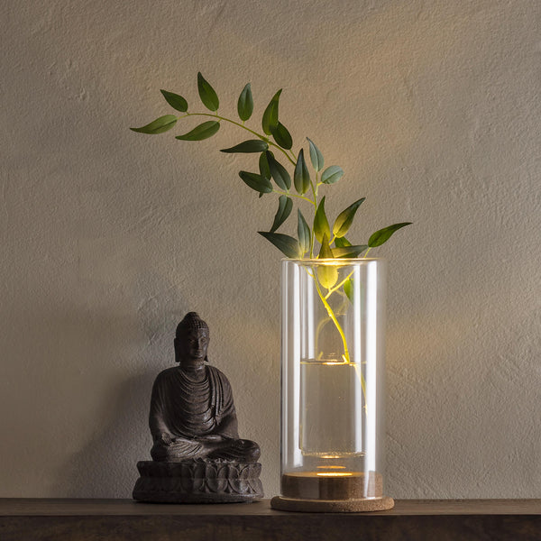 plow & hearth LED CORK VASE