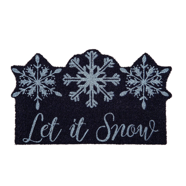 Plow & Hearth Let It Snow Coir Mat
