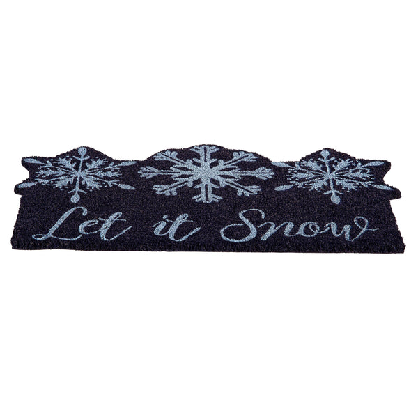 Plow & Hearth Let It Snow Coir Mat