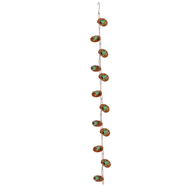 Plow & Hearth Lily Pad Hanging Garden Rain Chain