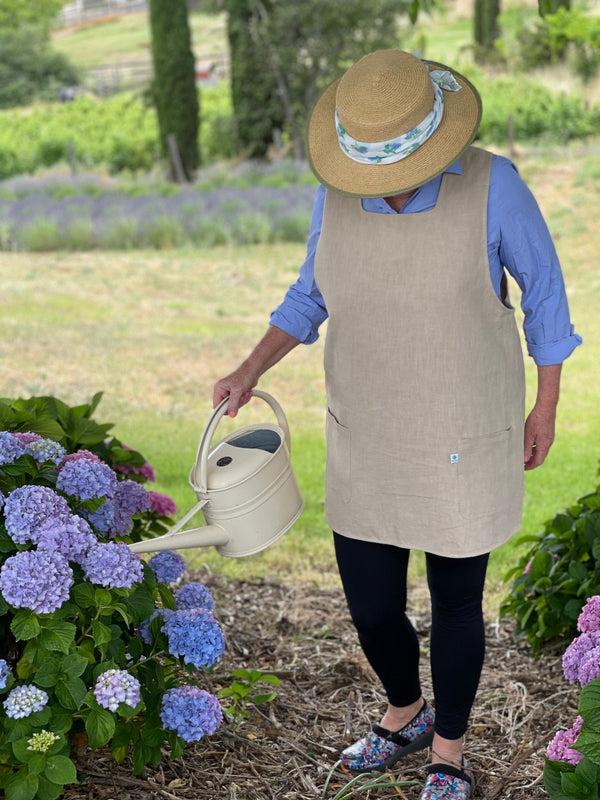 Plow & Hearth Linen Apron - French Style Crossback
