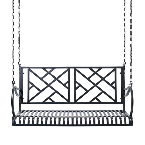 Plow & Hearth Live Casual Logan Metal Porch Swing