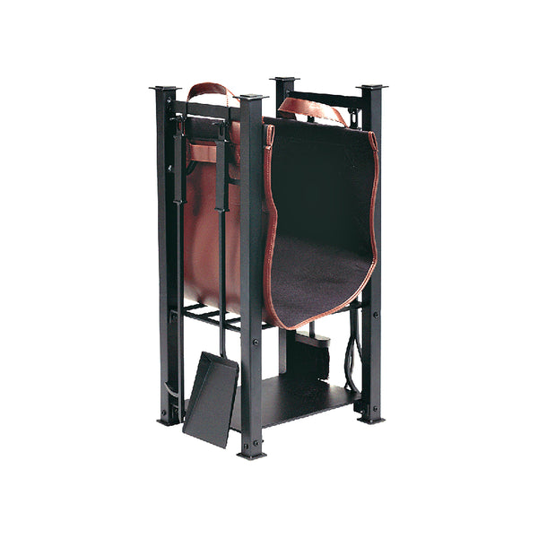 plow & hearth Log Rack with Carrier and Tools