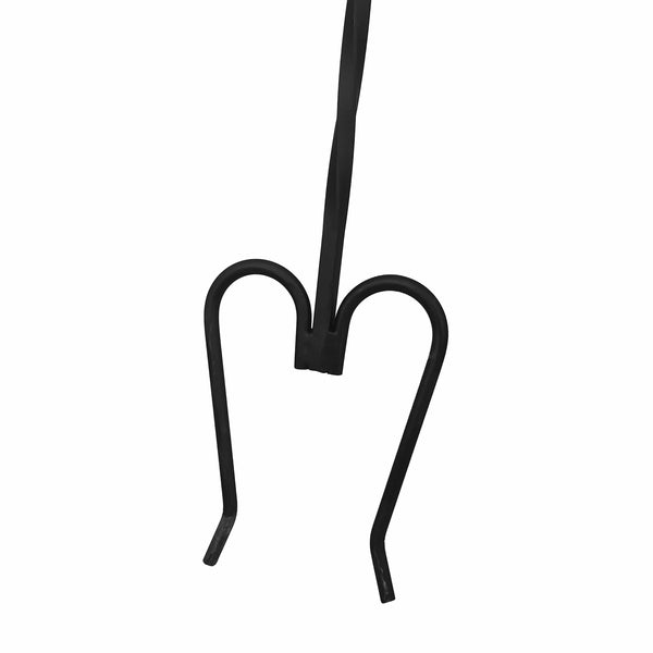 Plow & Hearth Long Wrought Iron Fireplace Poker Fork