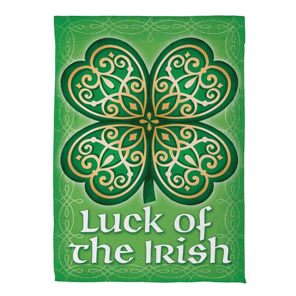 Plow & Hearth Luck Of The Irish Suede Garden Flag