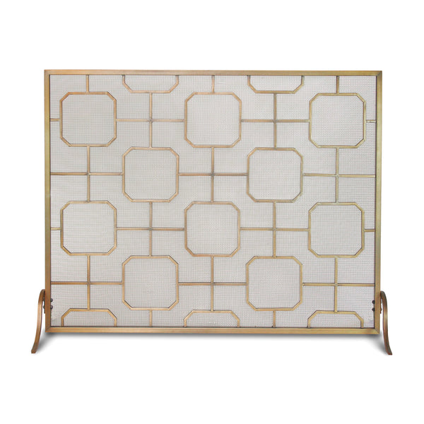 plow & hearth Madison Single Panel Fireplace Screen