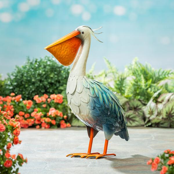 Plow & Hearth Majestic Metal Pelican Statuary
