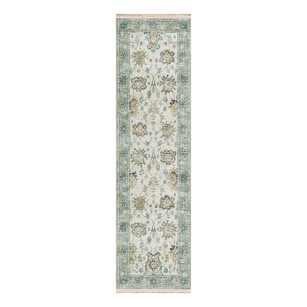 Plow & Hearth Marietta Border Rug 2'3 X 12' Runner