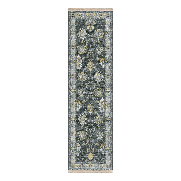 Plow & Hearth Marietta Border Rug 2'3 X 12' Runner