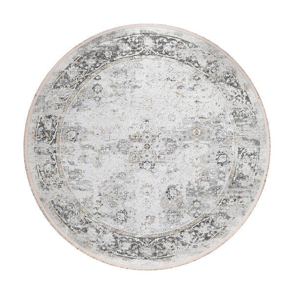 plow & hearth Marietta Edge Round Rug 6' dia