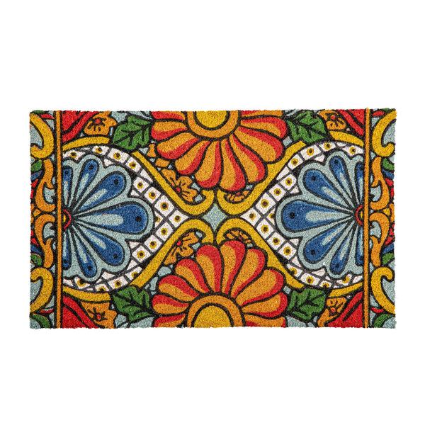 Plow & Hearth Mariposa Melody Pattern Coir Mat