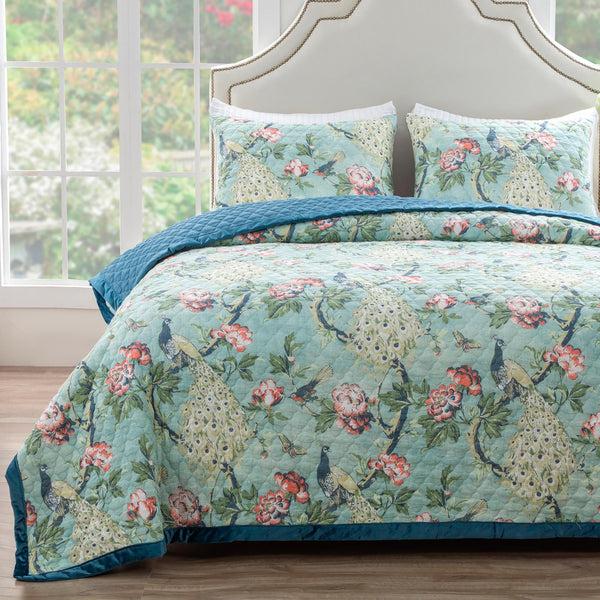 plow & hearth Martina Quilted Bedding Set Twin