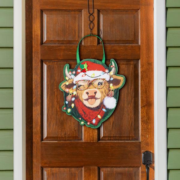 plow & hearth Merry Highland Ho Door Décor