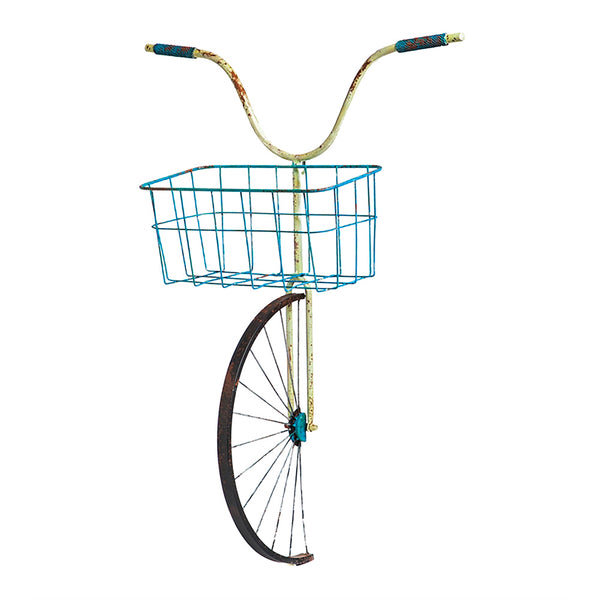 Plow & Hearth Metal Bike Basket Hanging Planter
