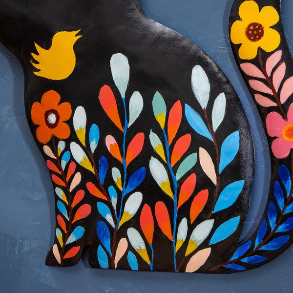 Plow & Hearth Metal Cat Wall Art