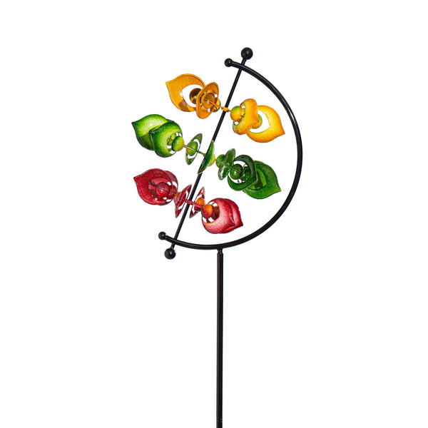 plow & hearth Metal Colorful Arrow Wind Spinner 83"H