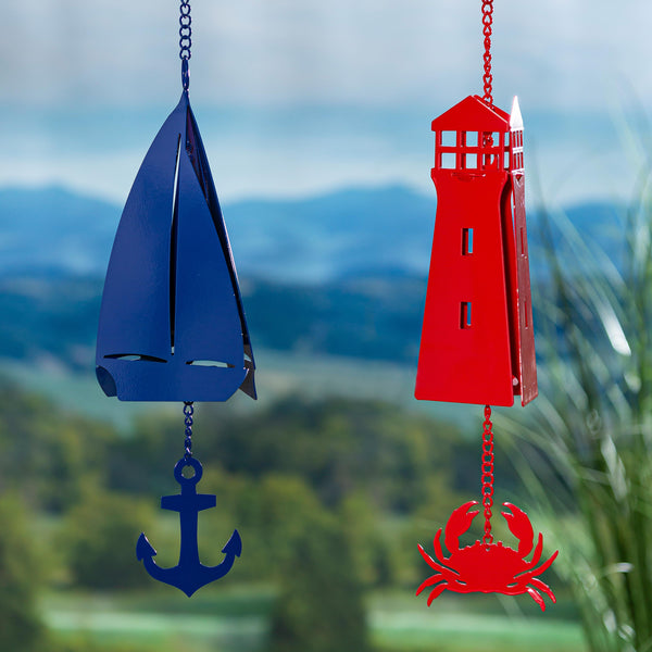 Plow & Hearth Metal Decorative Shaped Bell Sail Boat