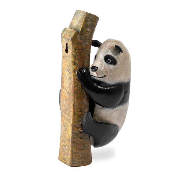 plow & hearth Metal Panda on Branch Tree/Wall Hanger
