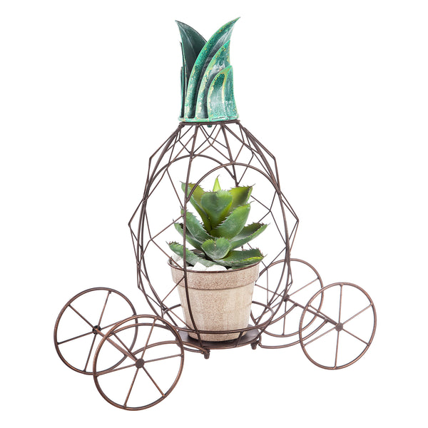 Plow & Hearth Metal Pineapple Planter