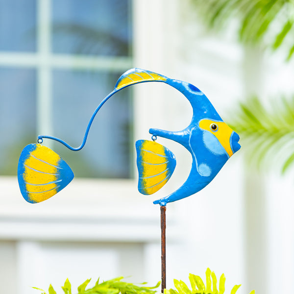 Plow & Hearth Metal Puffer Fish Stake