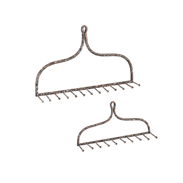 Plow & Hearth Metal Rake Wall Hooks Set Of 2
