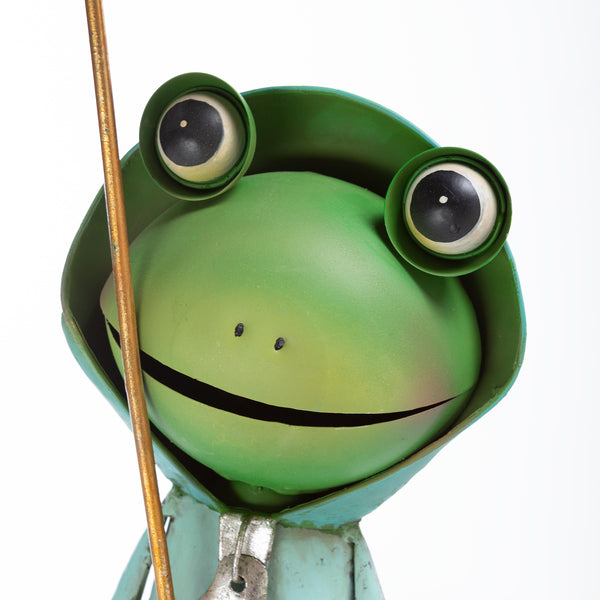 Plow & Hearth Metal Storybook Frog Garden Statue
