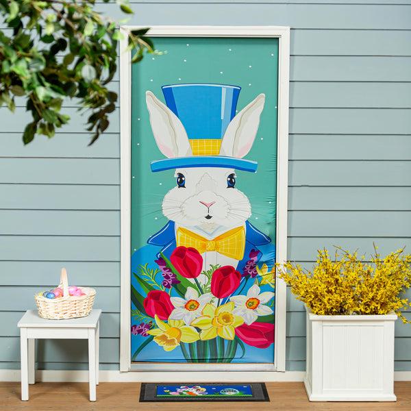 plow & hearth Mister Easter Bunny Elastic Door Cover
