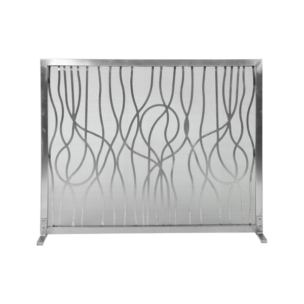 plow & hearth Modern Abstract Fire Screen
