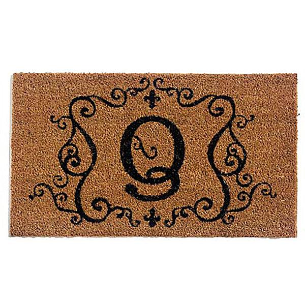 plow & hearth Monogrammed Coir Doormat