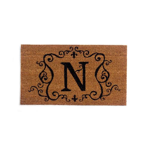 plow & hearth Monogrammed Coir Doormat