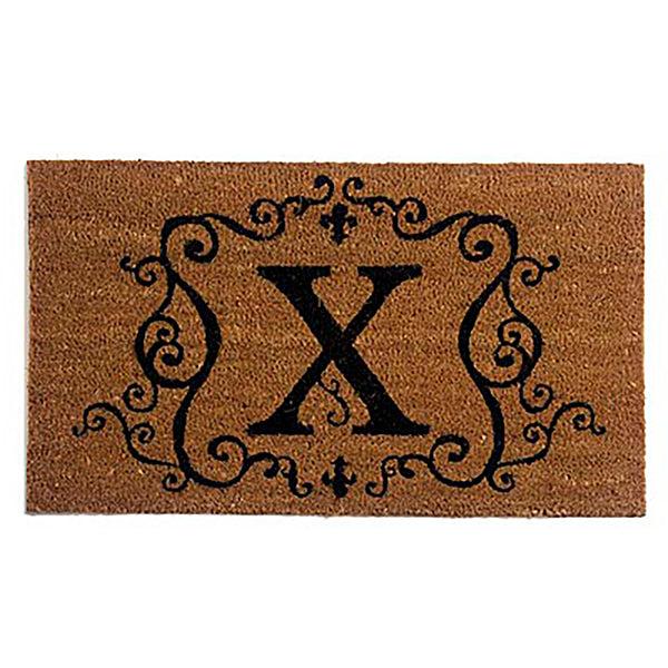 plow & hearth Monogrammed Coir Doormat