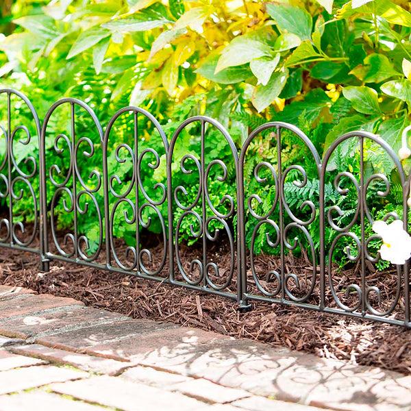 plow & hearth Montebello Wrought Iron Garden Edging