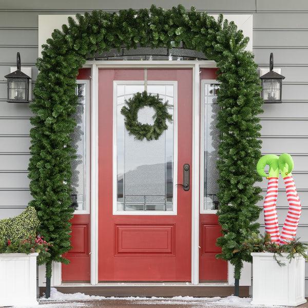 plow & hearth Montfair Pine Doorway Arch Garland