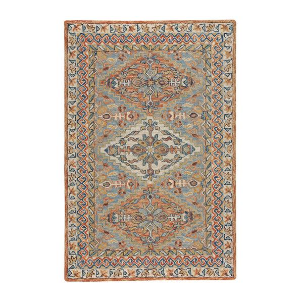 plow & hearth Mountain Sunset Wool Rug 5' x 8'