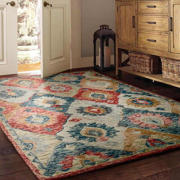 plow & hearth Mountain Valley Wool Rug 5' x 8'
