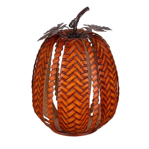 Plow & Hearth Nesting Pumpkins Statue 16"H Set