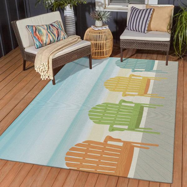plow & hearth Oceanside Polyester Rug