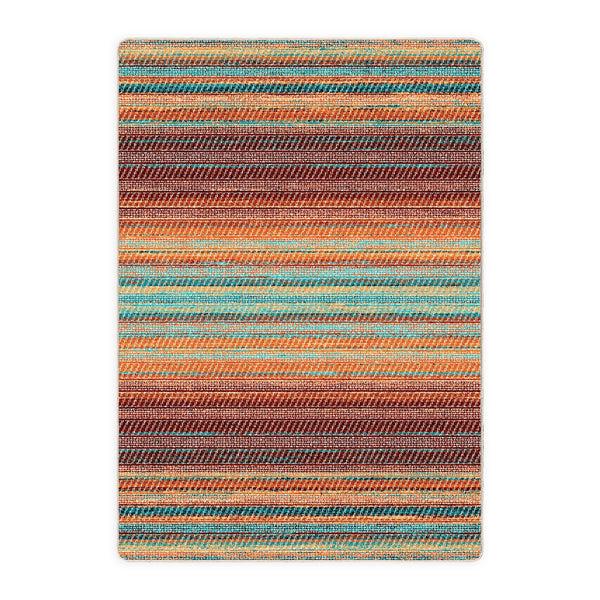 plow & hearth October Stripe Rug 2' x 8' Runner