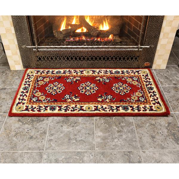 Plow & Hearth Oriental Wool Rug 44"x22"
