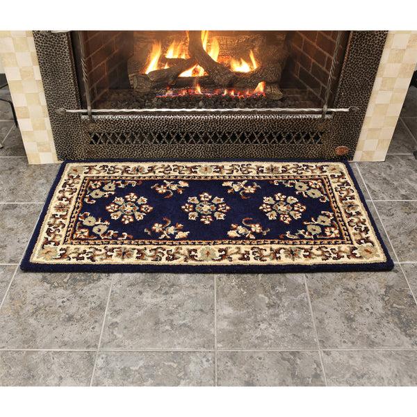 plow & hearth Oriental Wool Rug 44"x22"