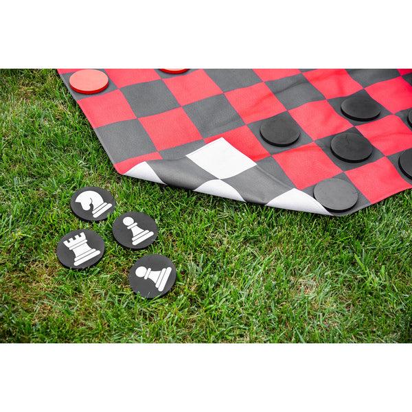 Plow & Hearth Outdoor Reversible Game Set