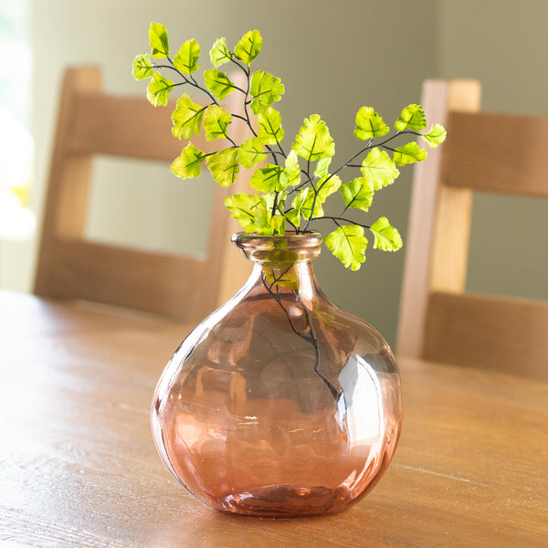 plow & hearth Oval Recycled Glass Balloon Vase