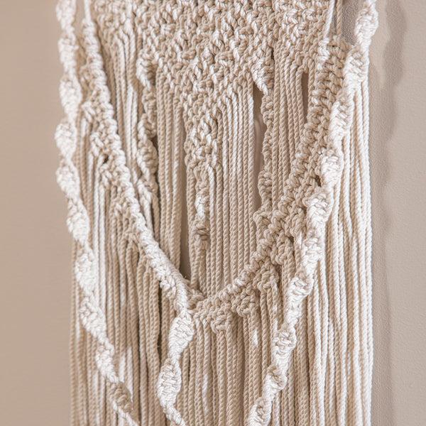 Plow & Hearth Oversized Braided Macrame Wall Décor