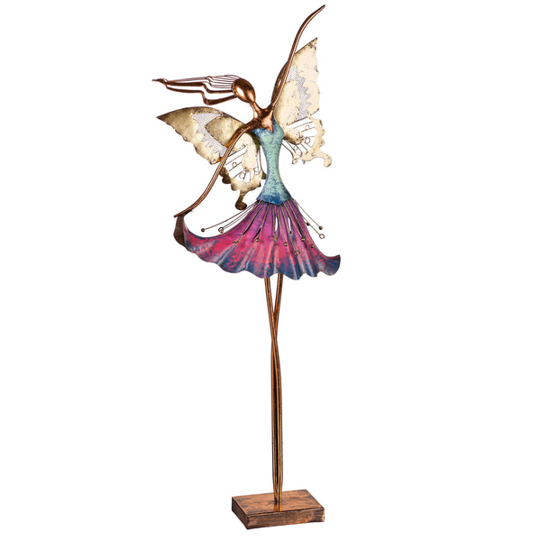 Plow & Hearth Oversized Bronze Fairy Garden Statue