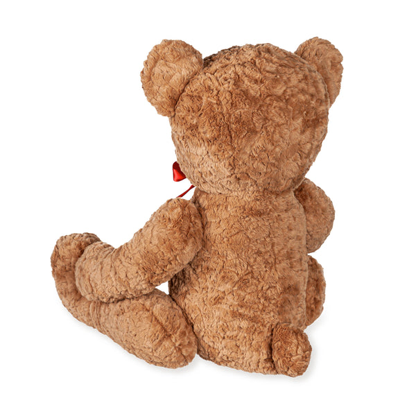 Plow & Hearth Oversized Plush Bear With Bow