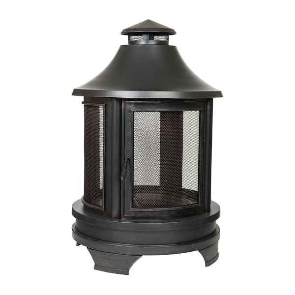 plow & hearth Pagoda-Style Fire Pit