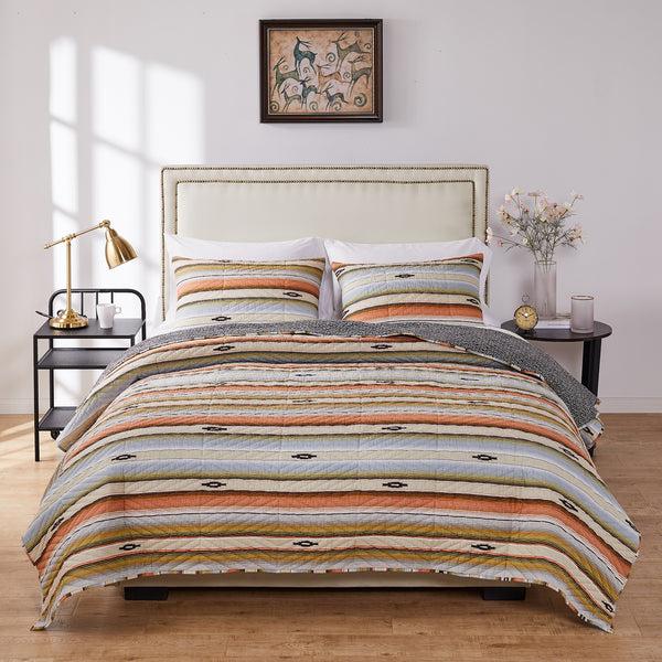Plow & Hearth Painted Desert Reversible Bedding Clay