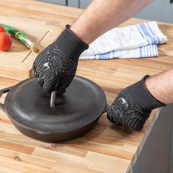 plow & hearth Pair of Heat-Resistant BBQ Gloves