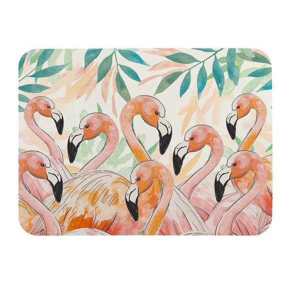 Plow & Hearth Palm Beach Flamingo Drying Mat 20"x15"