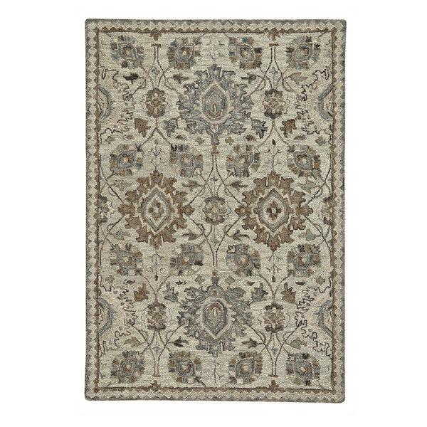 plow & hearth Parkside Wool Medallion Rug 8' x 10'